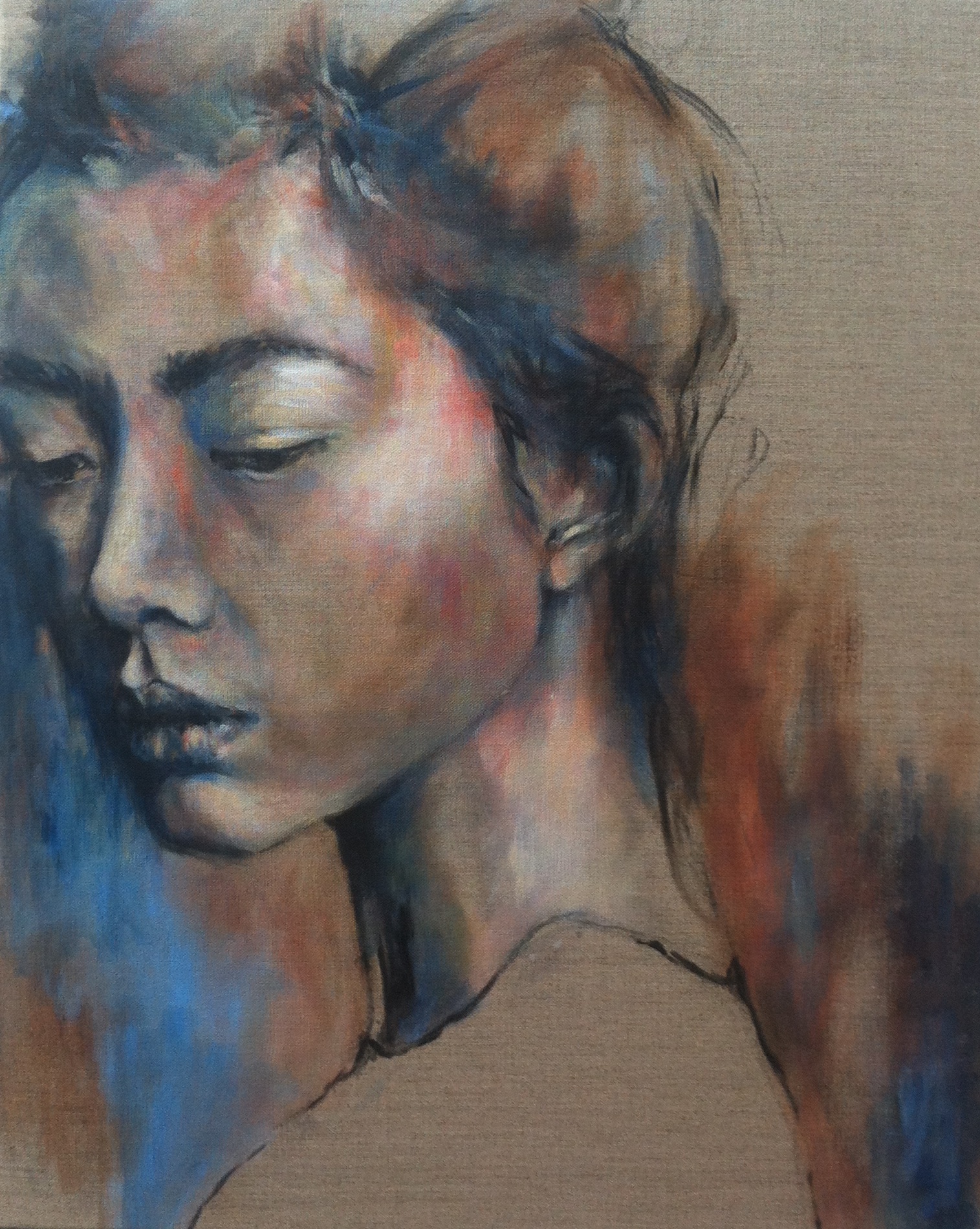Acrylique sur lin