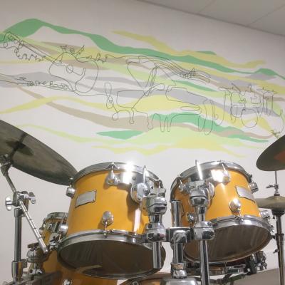 salle musique fresque