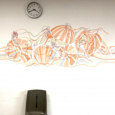 fresque salle artistique